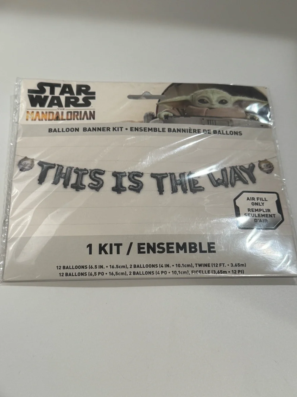 Star Wars The Mandalorian 'This Is The Way' Banner Kit - Black